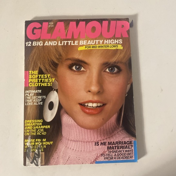 Glamour Magazine Kim Alexis Cover February 1987